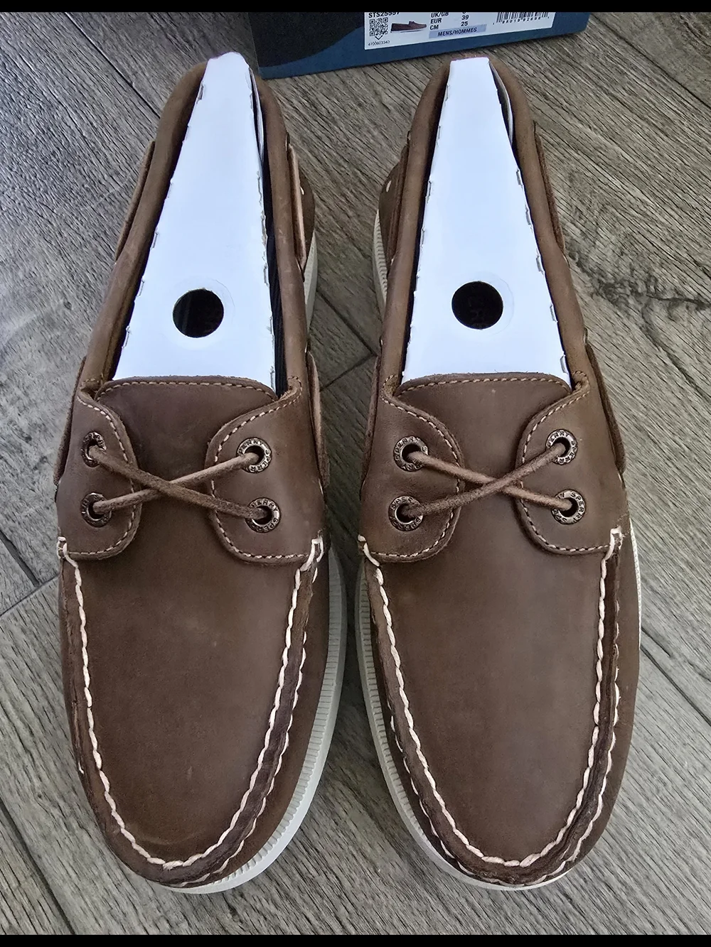 Sperry Brown Leather Two-Eye Classic Boat Shoes